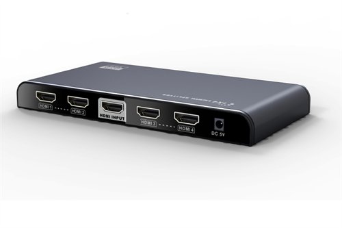 HDMI adapteris DELTACO HDMI 2.0, 4K, Ultra HD, 3D, HDCP 2.2, juodas / HDMI-246