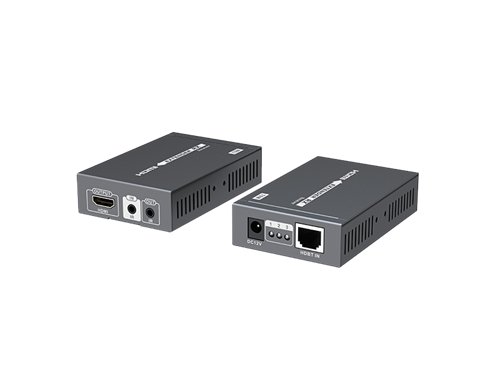 HDMI adapteris DELTACO 70m, PoE, HDBase T, juodas / LKV375N / HDMI-273