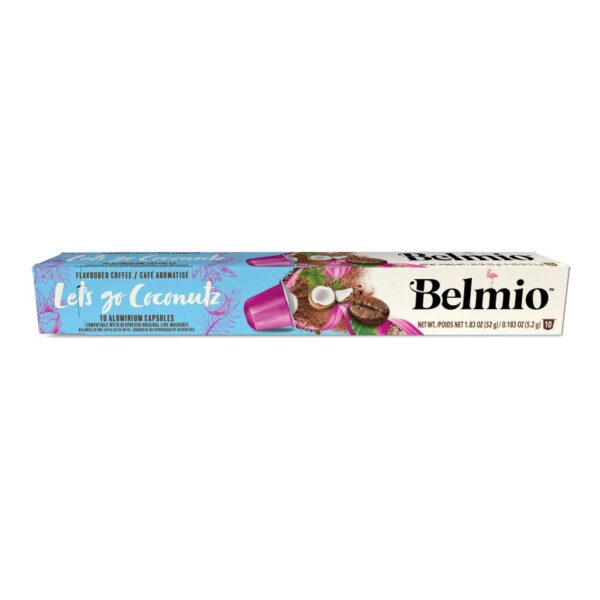 Kavos kapsulės Belmio Let's go Coconutz, Nespresso kavos aparatams, 10 kapsulių / BLIO31581