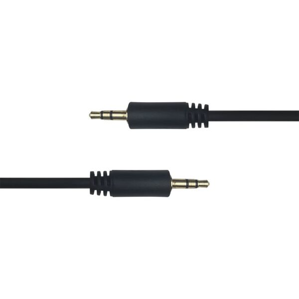 Audio kabelis DELTACO 3.5mm, paauksuotos jungtys, 3m, juodas / R00180009