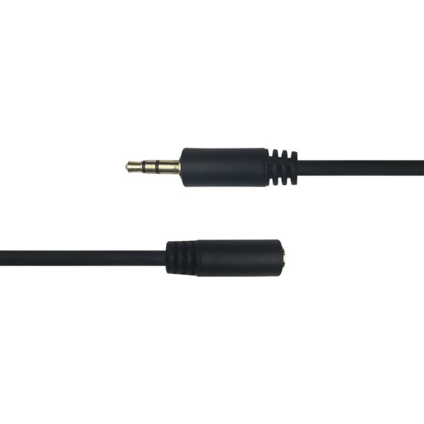 Audio kabelis DELTACO 3.5mm, paauksuotos jungtys, 2m, juodas / MM-160-K / R00180012