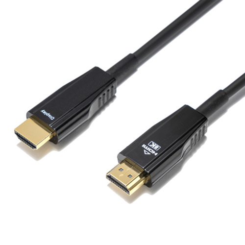 ULTRA didelės spartos DELTACO HDMI kabelis, 48Gbps, 15m, juodas, AOC / HU-AOC15