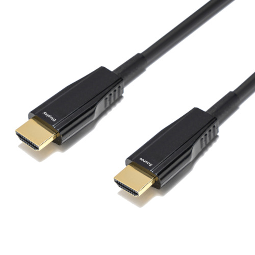 ULTRA didelės spartos DELTACO  HDMI kabelis, 48Gbps, 10m, juodas, AOC / HU-AOC10