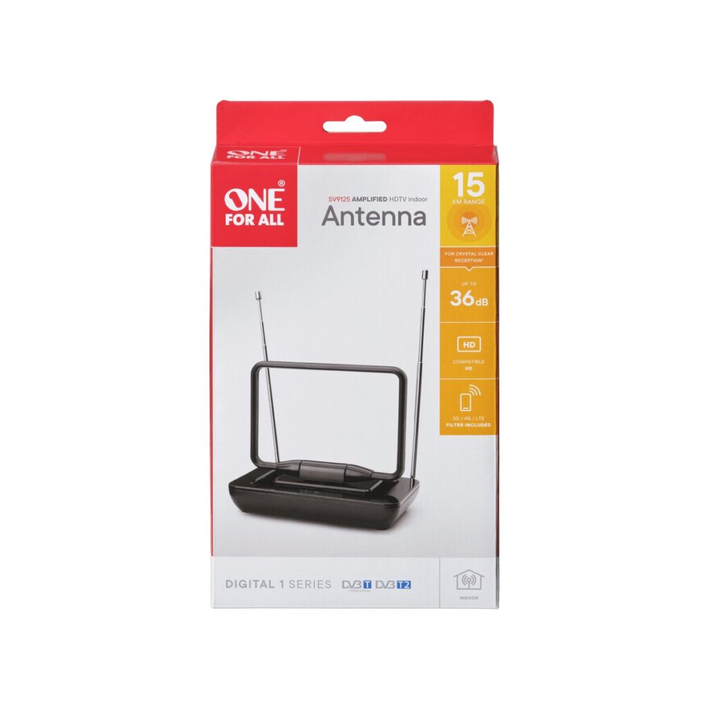 Skaitmeninė vidaus antena ONE FOR ALL HD DVB-T2 ANT 5G EU / SV9125