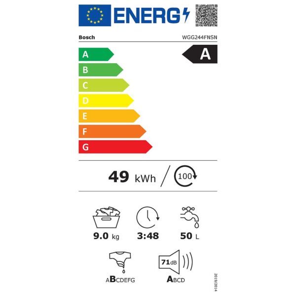 Skalbyklė BOSCH WGG244FNSN